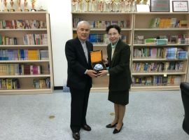 Mr. Koga Katsumi, Director for International Exchange Center of the Japanese Sea, Visited Our School